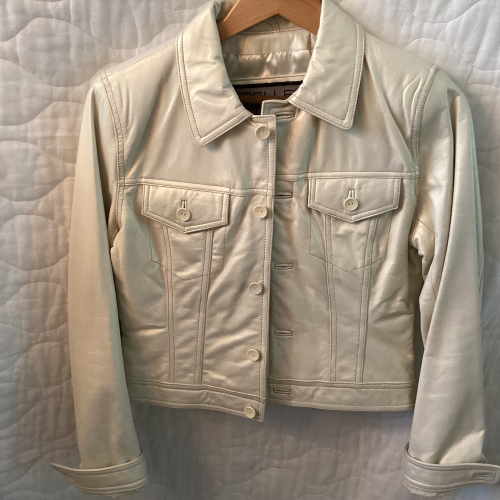 Leather jacket (bomber style)